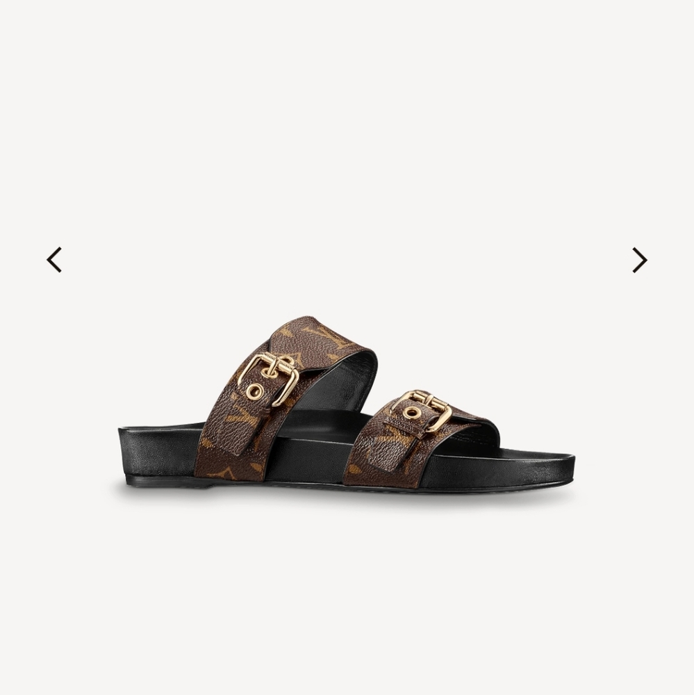 ****sold *****AuthenticLouis vuitton bom dia mule sandals,